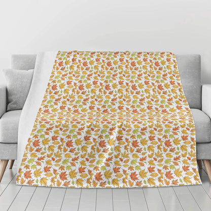 Autumn Horizontal Flannel Breathable Blanket 4 Sizes - DeRose Seasonal