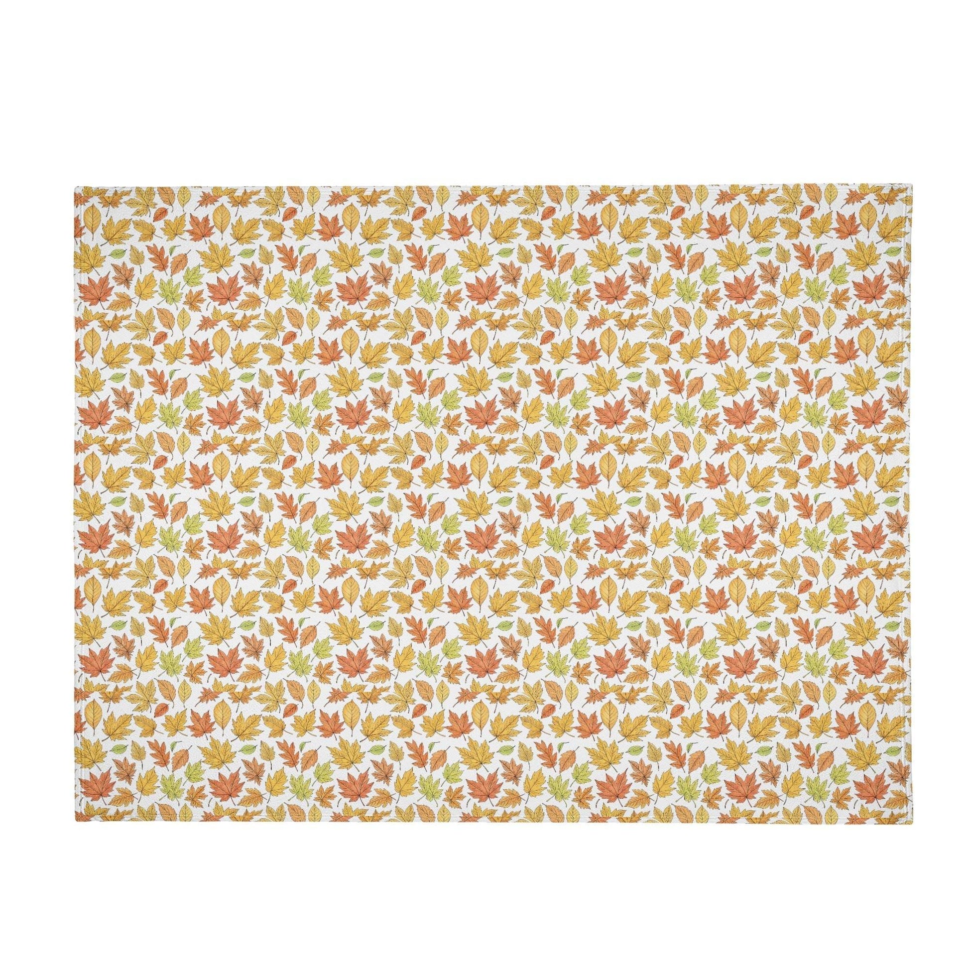 Autumn Horizontal Flannel Breathable Blanket 4 Sizes - DeRose Seasonal