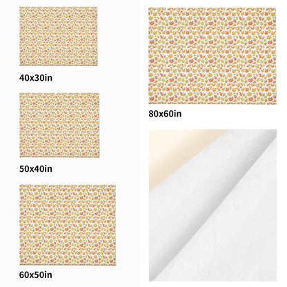Autumn Horizontal Flannel Breathable Blanket 4 Sizes - DeRose Seasonal
