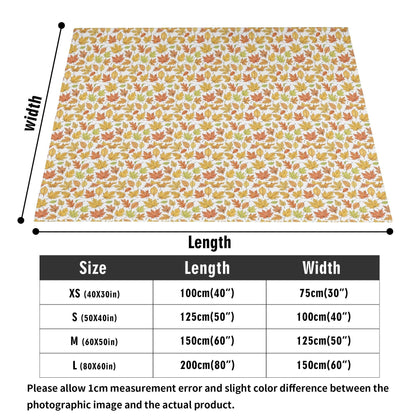 Autumn Horizontal Flannel Breathable Blanket 4 Sizes - DeRose Seasonal