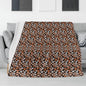 Dark Leaves Horizontal Flannel Breathable Blanket 4 Sizes - DeRose Seasonal