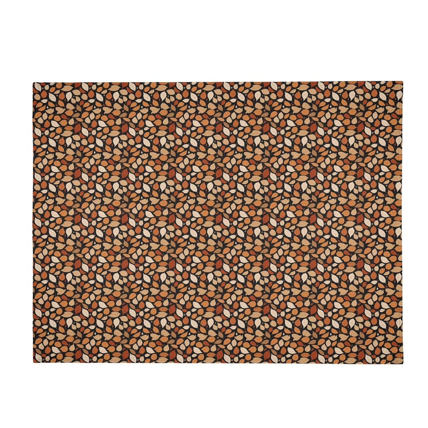 Red Leaves Horizontal Flannel Breathable Blanket 4 Sizes - DeRose Seasonal