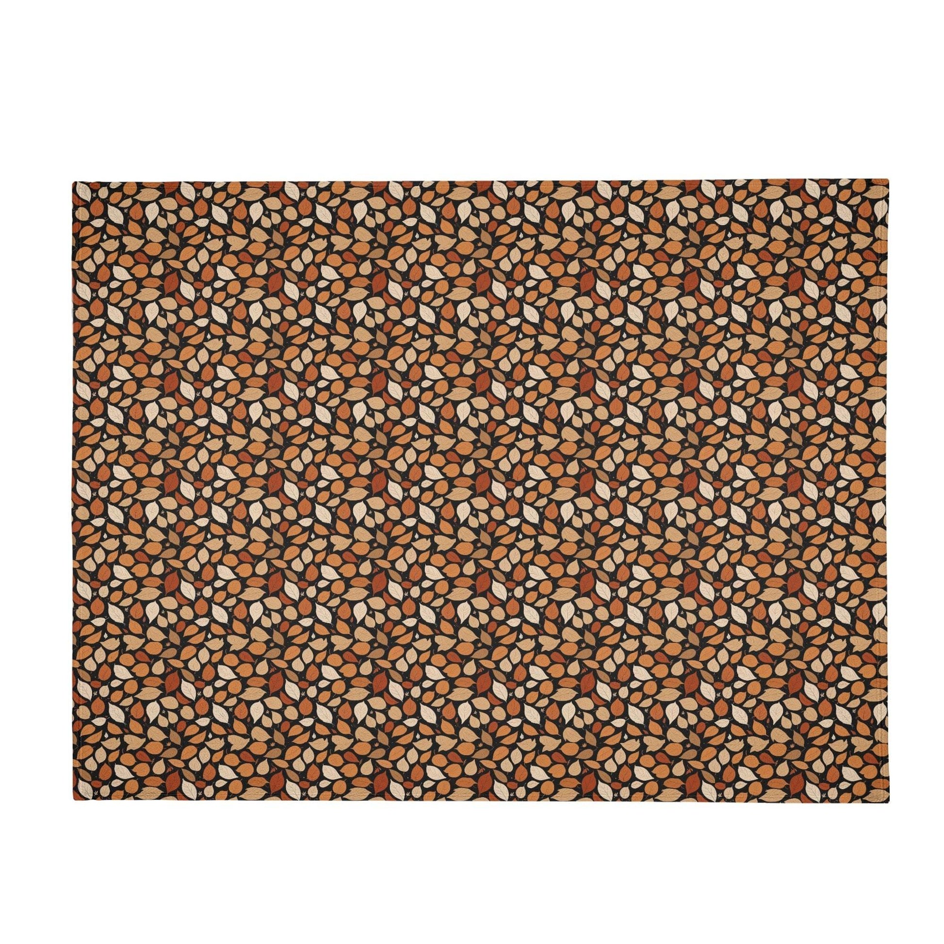 Red Leaves Horizontal Flannel Breathable Blanket 4 Sizes - DeRose Seasonal