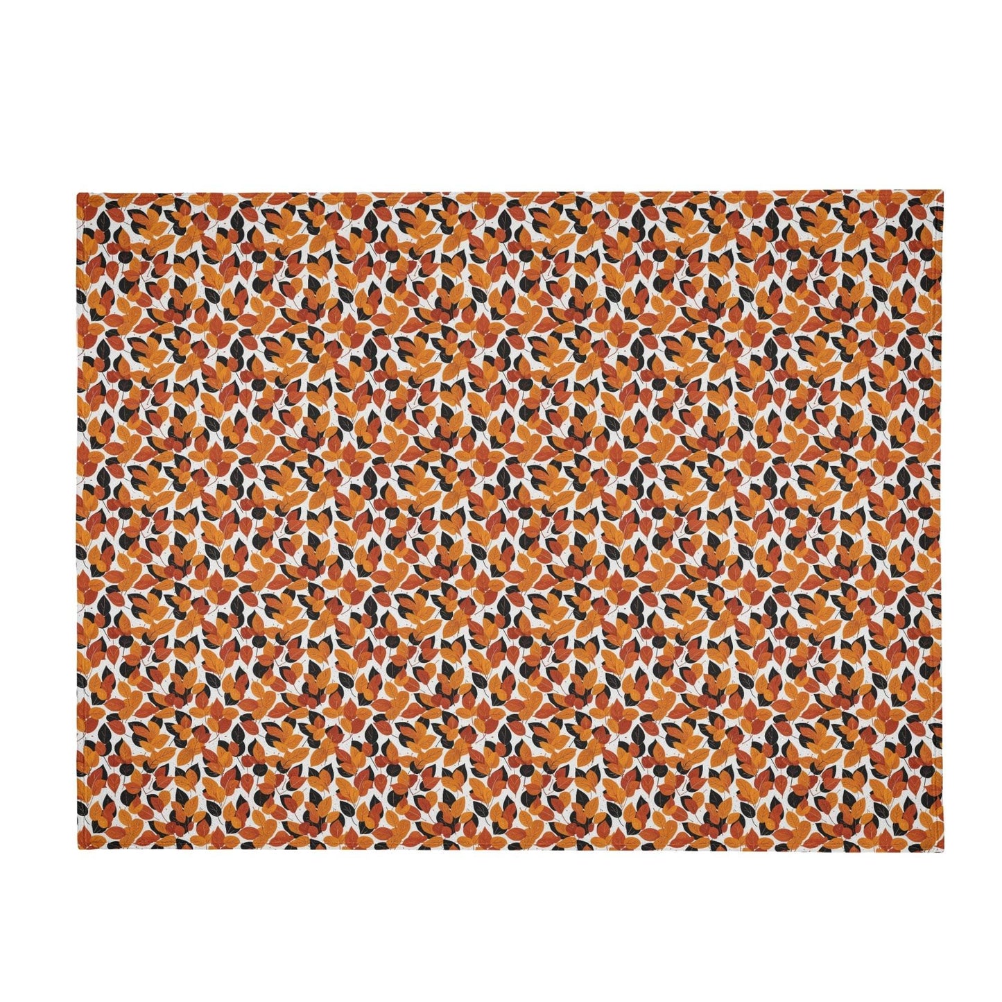 Red Autumn Horizontal Flannel Breathable Blanket 4 Sizes - DeRose Seasonal