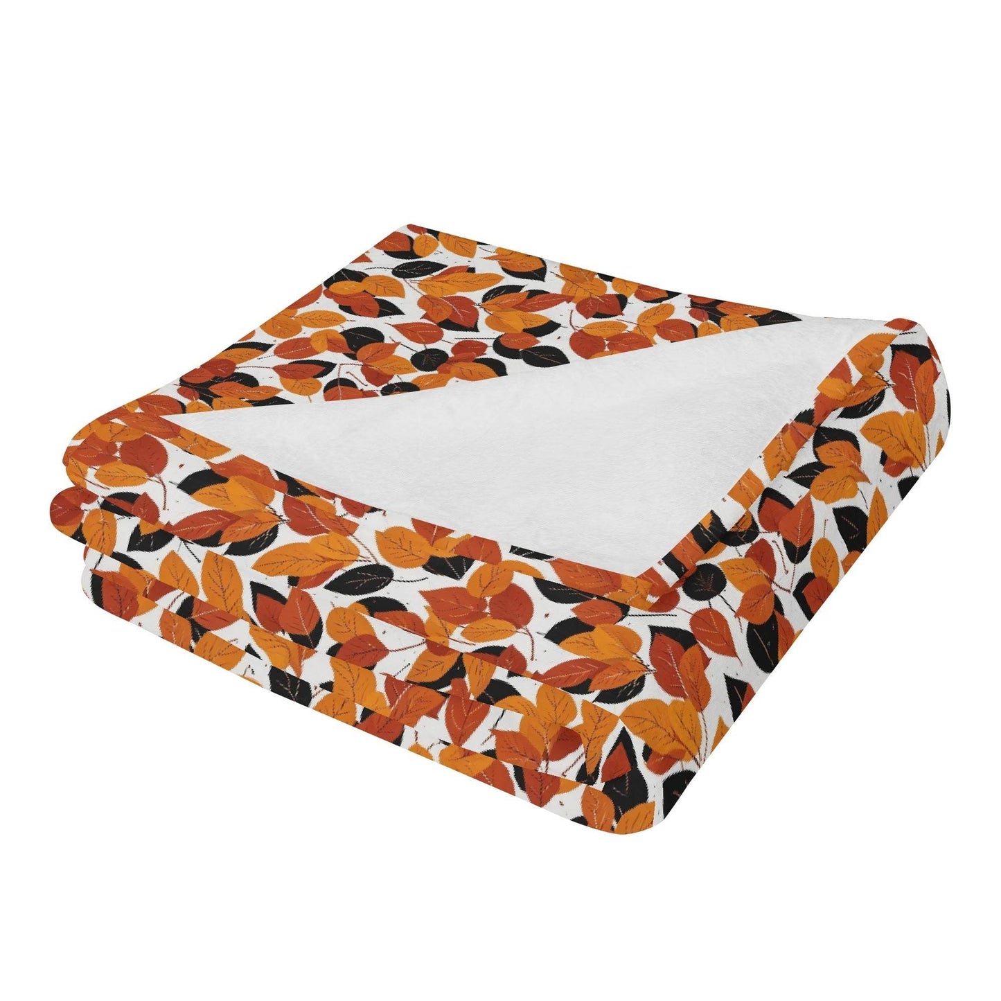 Red Autumn Horizontal Flannel Breathable Blanket 4 Sizes - DeRose Seasonal