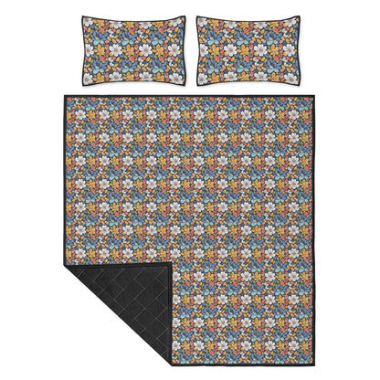 Bright Flowers Quilt Bedding Set - DeRose Seasonal
