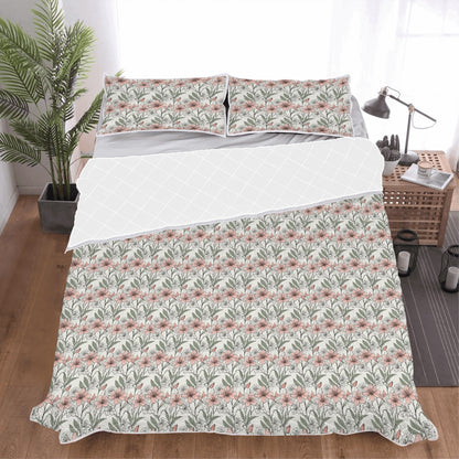 Japan Floral Quilt Bedding Set - DeRose Seasonal