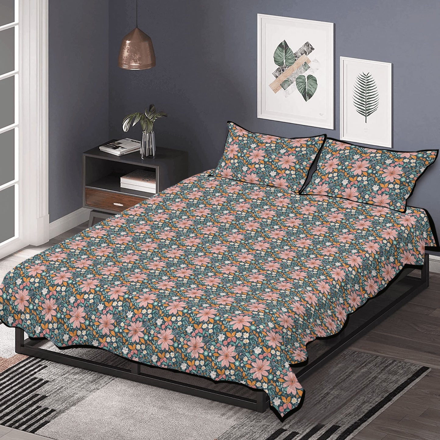 Wild Flowers Quilt Bedding Set - DeRose Seasonal