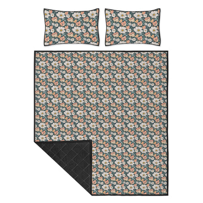 Tulips and Daisys Quilt Bedding Set - DeRose Seasonal