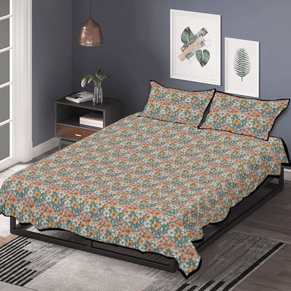 Pastel Flowers Quilt Bedding Set - DeRose Seasonal