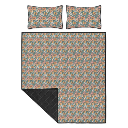 Pastel Flowers Quilt Bedding Set - DeRose Seasonal