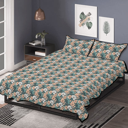 Pastel Floral Quilt Bedding Set - DeRose Seasonal
