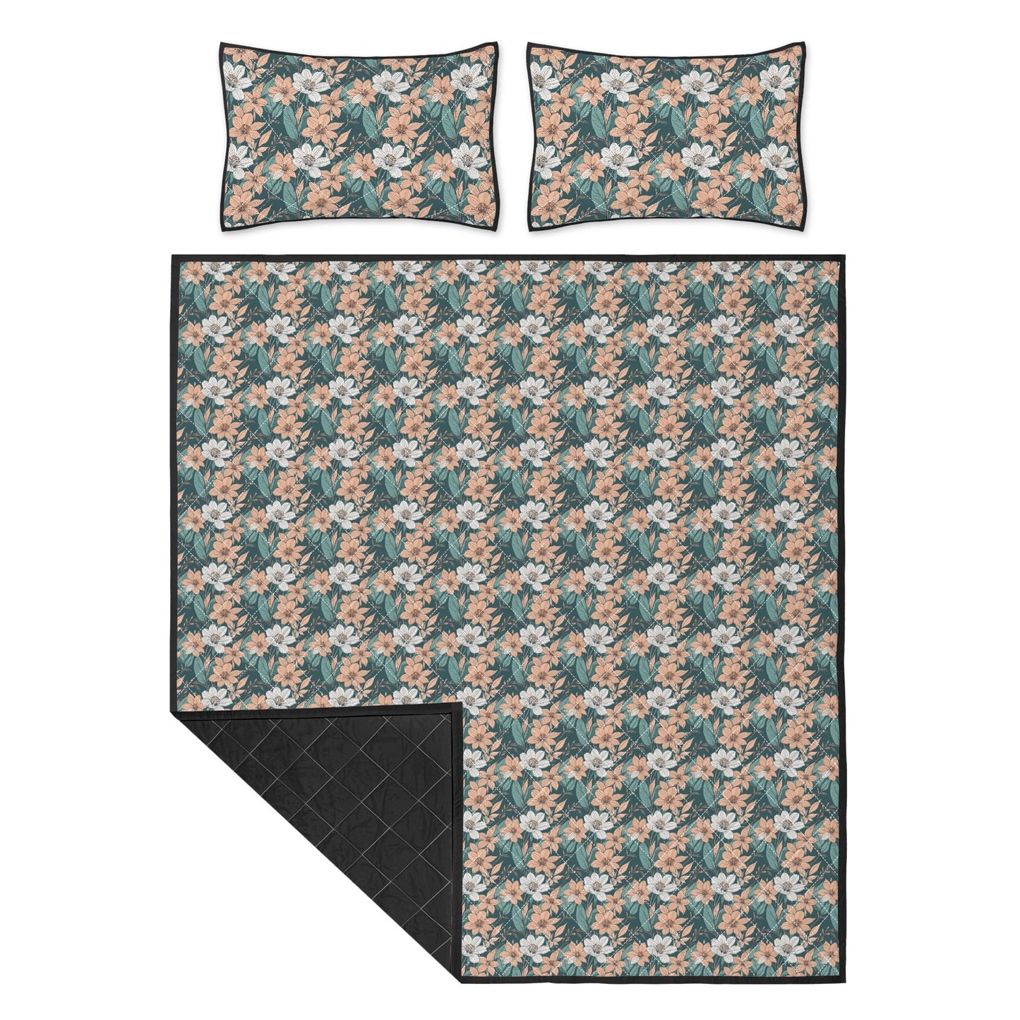 Pastel Floral Quilt Bedding Set - DeRose Seasonal