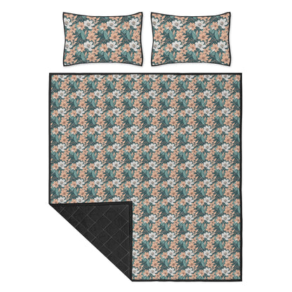 Pastel Floral Quilt Bedding Set - DeRose Seasonal