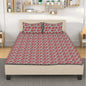 Red Leafy Roses Quilt Bedding Set - DeRose Seasonal