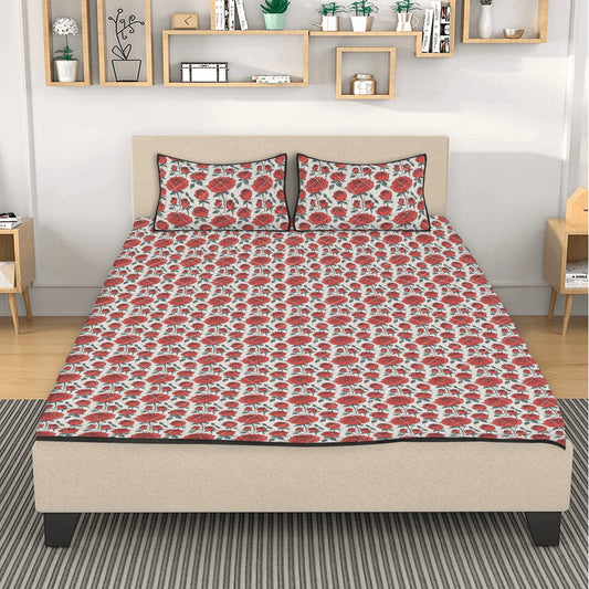 Red Roses Quilt Bedding Set - DeRose Seasonal