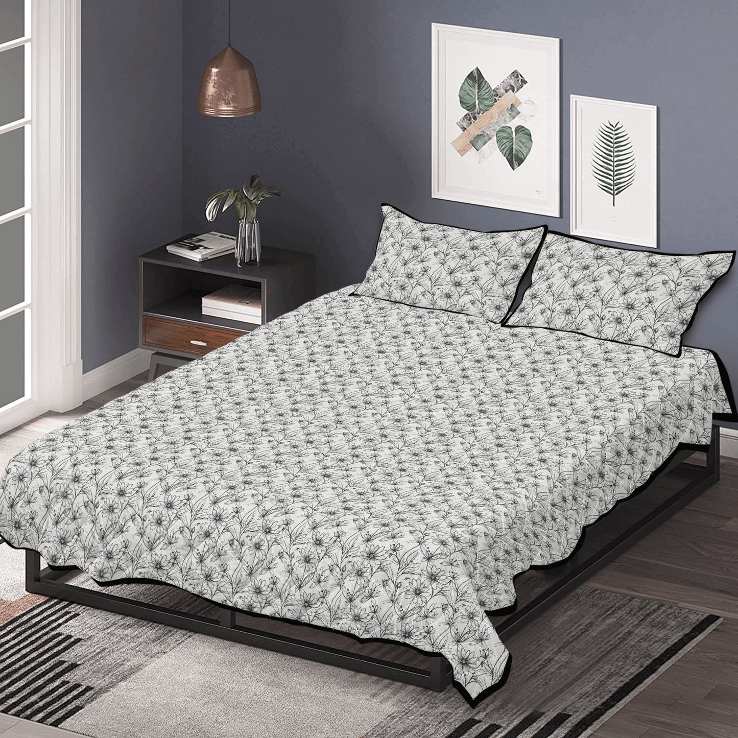 Neutral Spring Quilt Bedding Set - DeRose Seasonal