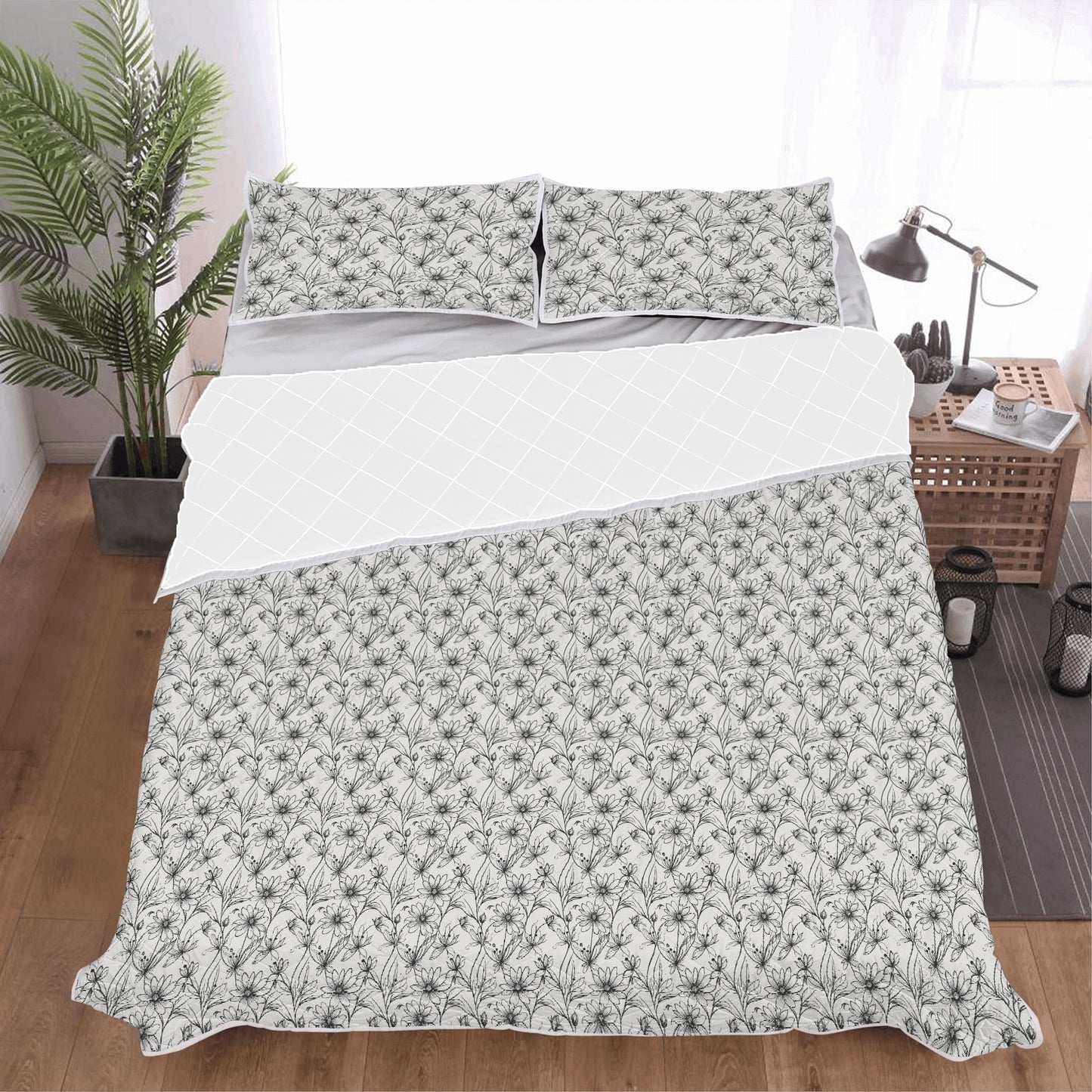 Neutral Spring Quilt Bedding Set - DeRose Seasonal
