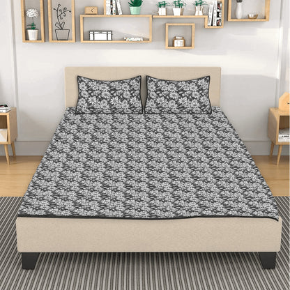 Black and White Daisys Quilt Bedding Set - DeRose Seasonal