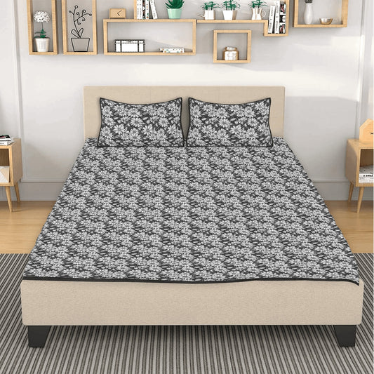 Black and White Daisys Quilt Bedding Set - DeRose Seasonal