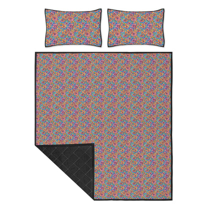 Floral Trippy Quilt Bedding Set - DeRose Seasonal