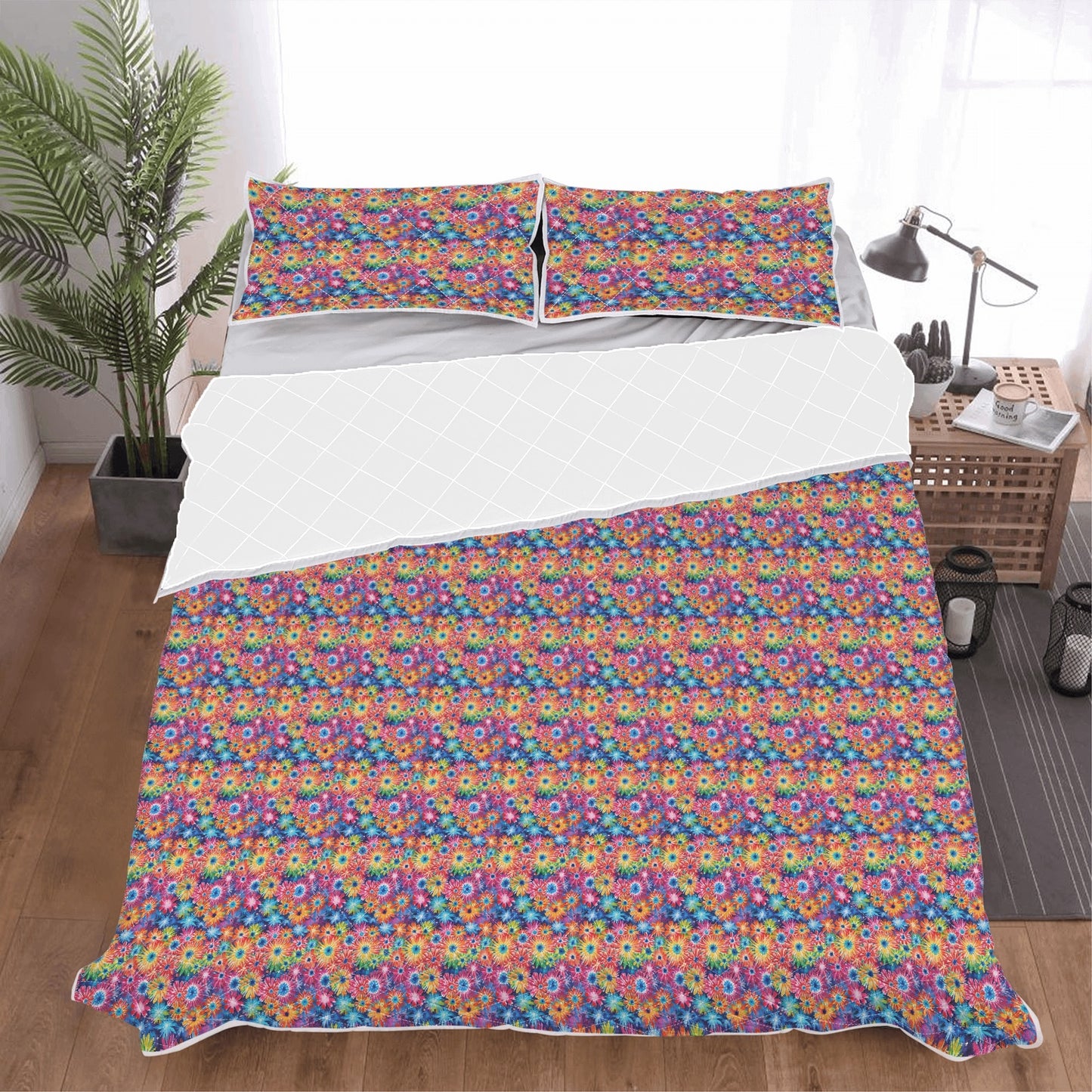 Daisy Tie-Dye Quilt Bedding Set - DeRose Seasonal