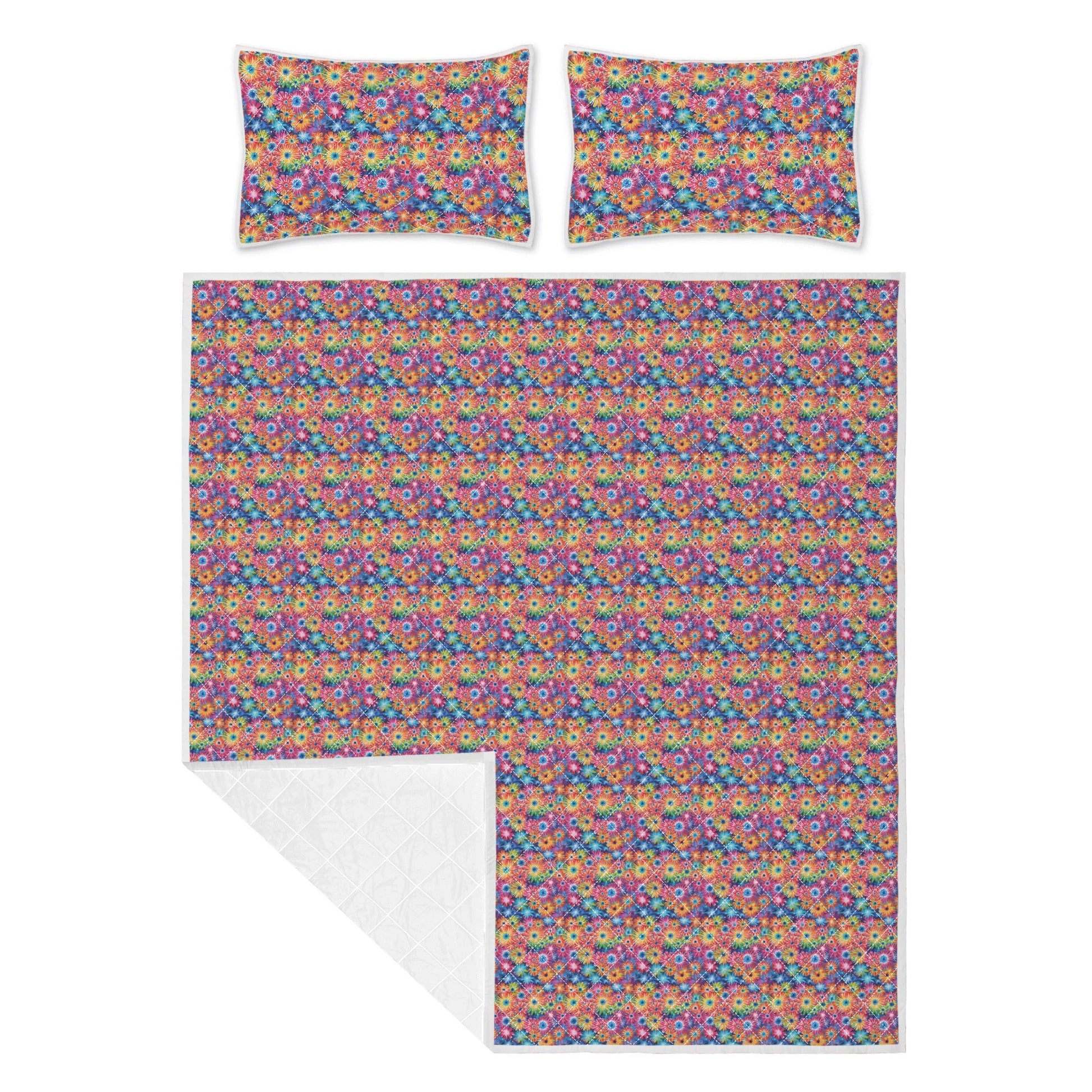 Daisy Tie-Dye Quilt Bedding Set - DeRose Seasonal