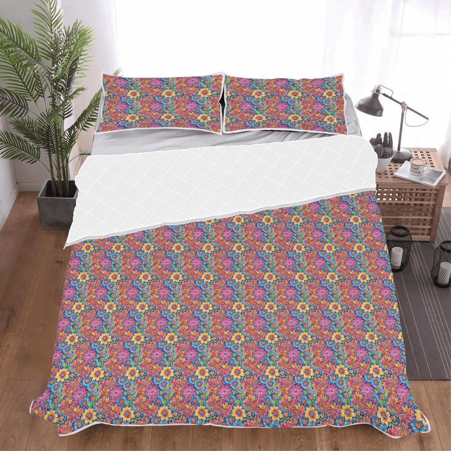 Groovy Flowers Quilt Bedding Set - DeRose Seasonal