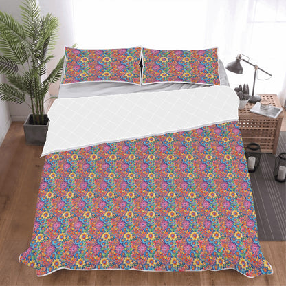 Groovy Flowers Quilt Bedding Set - DeRose Seasonal
