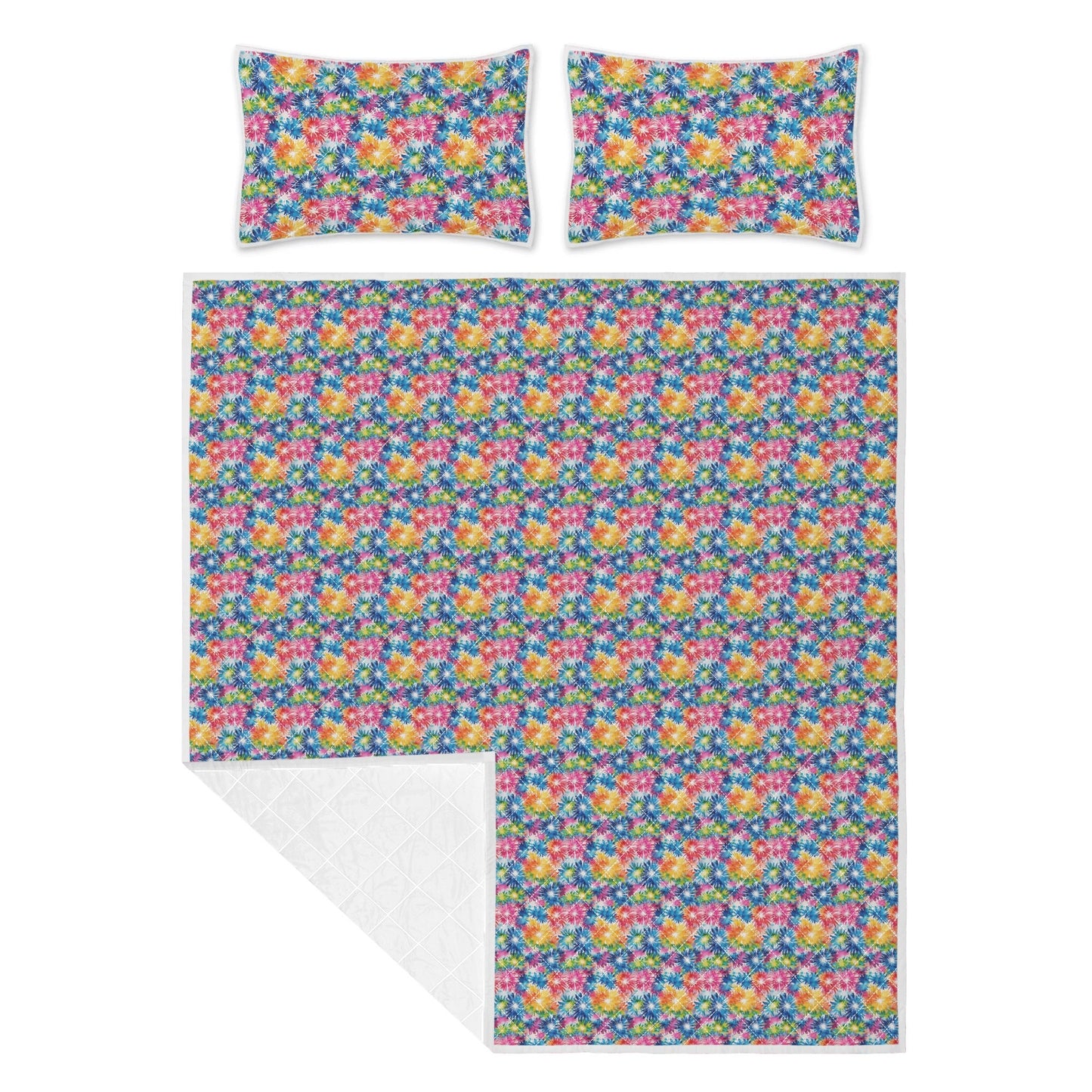 Tie-Dye Explosion Quilt Bedding Set - DeRose Seasonal