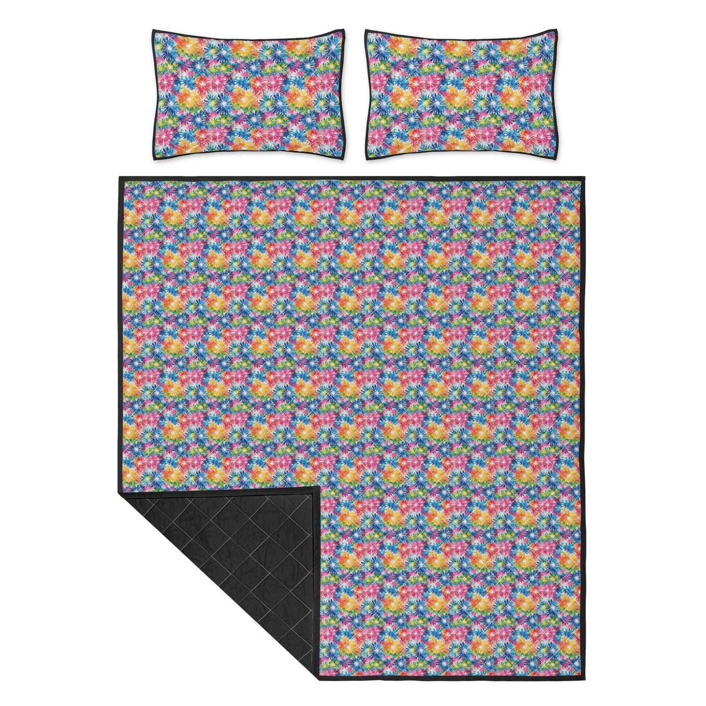 Tie-Dye Explosion Quilt Bedding Set - DeRose Seasonal