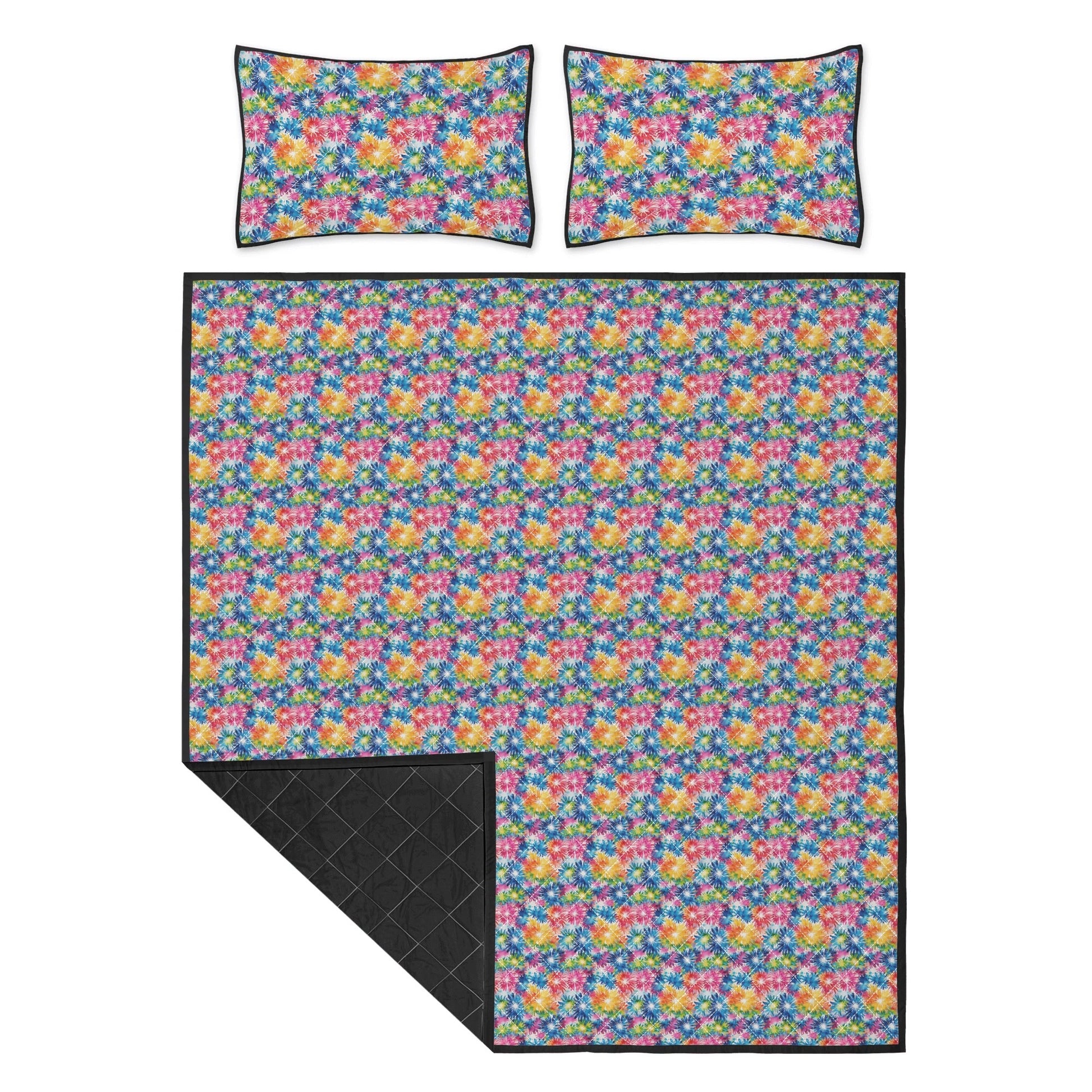 Tie-Dye Explosion Quilt Bedding Set - DeRose Seasonal