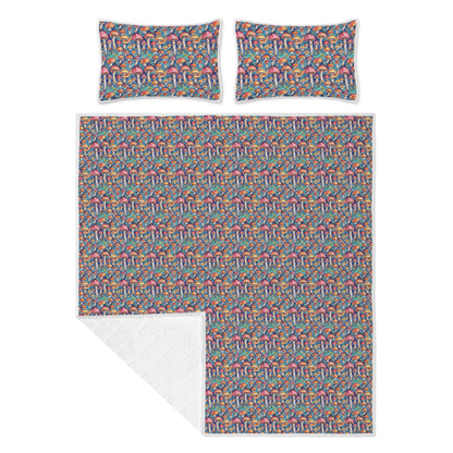 Trippy Tie-Dye Quilt Bedding Set - DeRose Seasonal