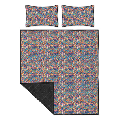 Trippy Tie-Dye Quilt Bedding Set - DeRose Seasonal
