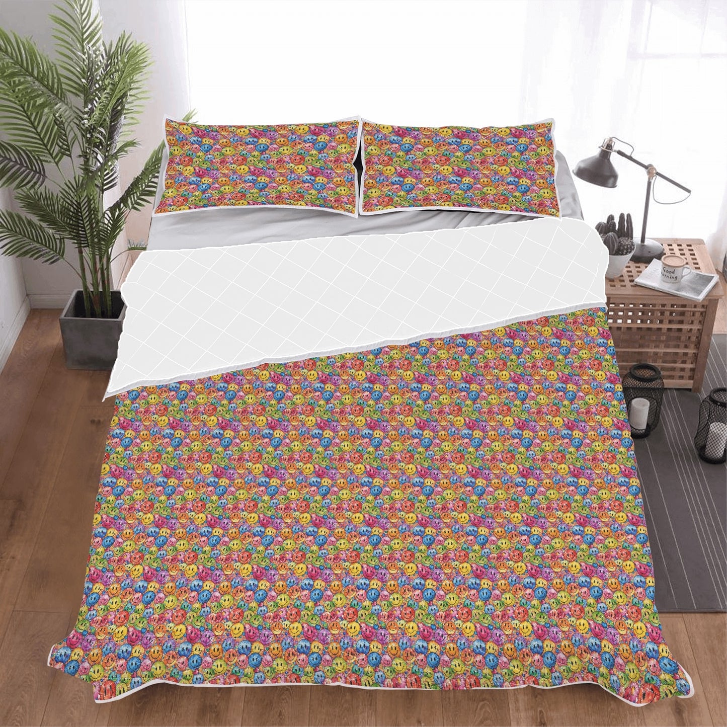 Trippy Smiles Quilt Bedding Set - DeRose Seasonal