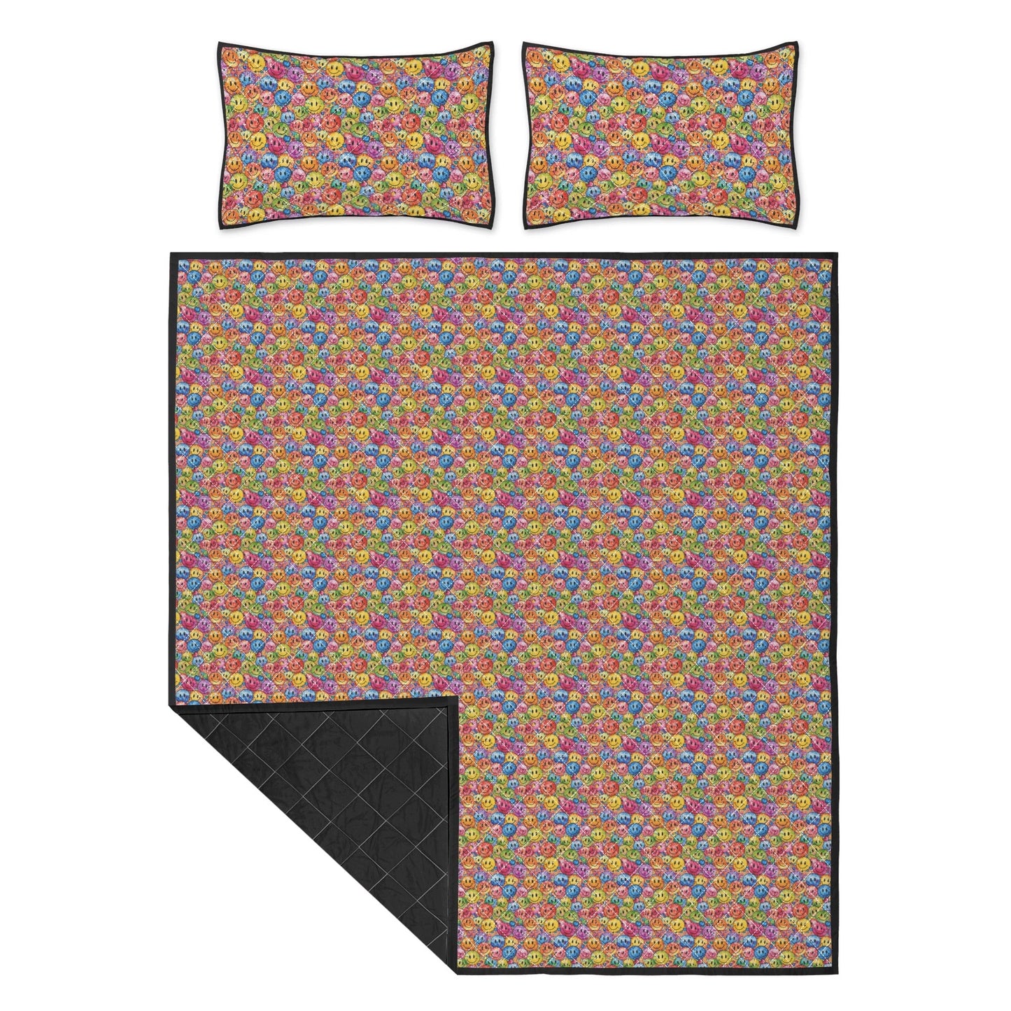 Trippy Smiles Quilt Bedding Set - DeRose Seasonal