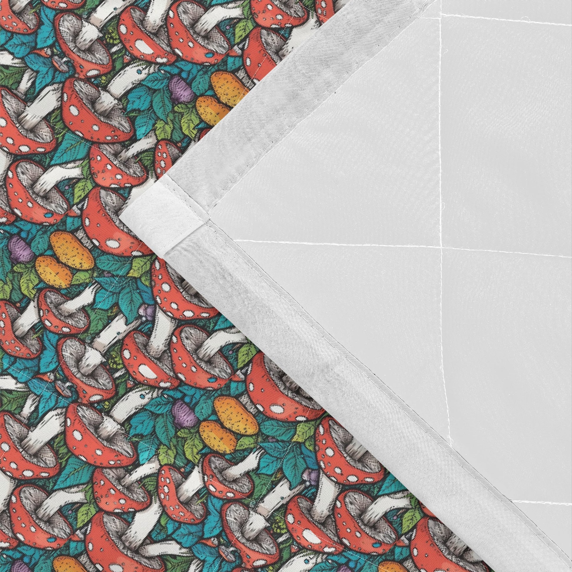 Colored Mushrooms Quilt Bedding Set - DeRose Seasonal