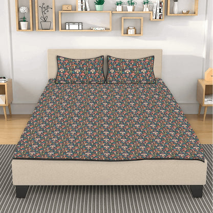Forest Shrooms Quilt Bedding Set - DeRose Seasonal