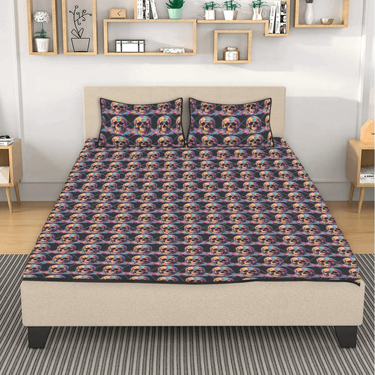 Dripping Skull Quilt Bedding Set - DeRose Seasonal