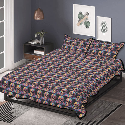 Dripping Skull Quilt Bedding Set - DeRose Seasonal