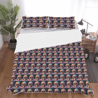 Dripping Skull Quilt Bedding Set - DeRose Seasonal
