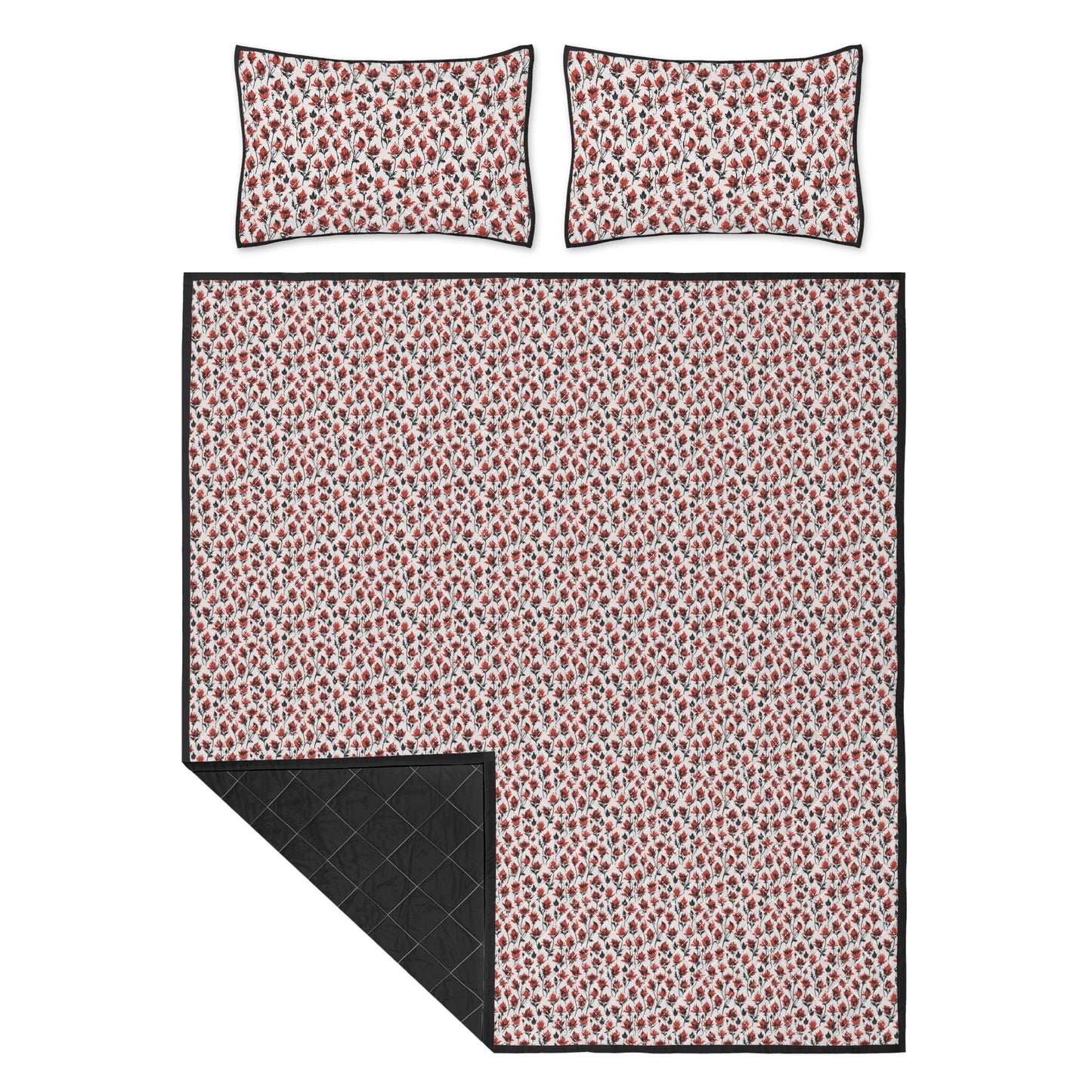 Floral Fire Quilt Bedding Set - DeRose Seasonal
