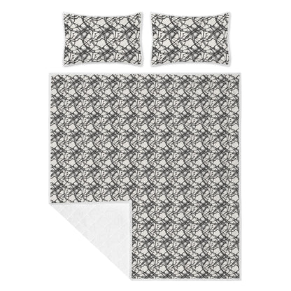 Floral Ink Quilt Bedding Set - DeRose Seasonal