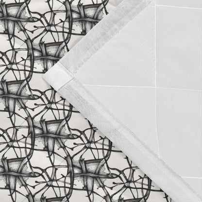 Floral Ink Quilt Bedding Set - DeRose Seasonal