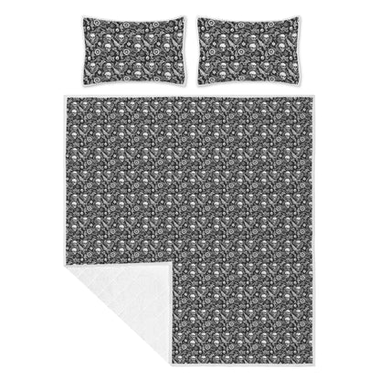 Flying Skulls Quilt Bedding Set - DeRose Seasonal