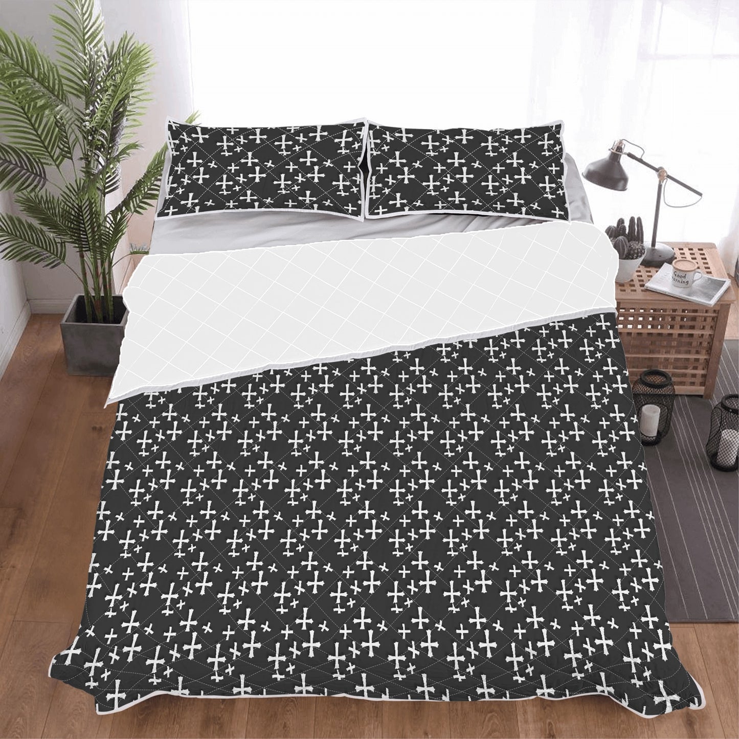 Little Crosses Quilt Bedding Set - DeRose Seasonal