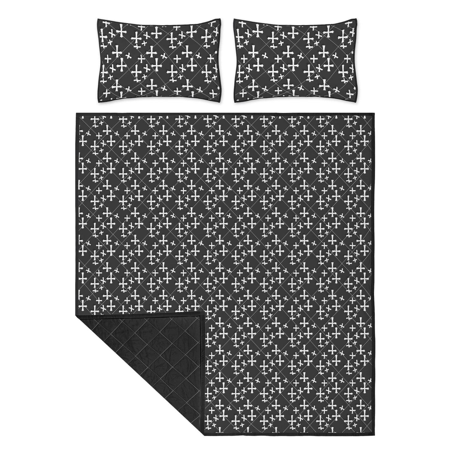 Little Crosses Quilt Bedding Set - DeRose Seasonal