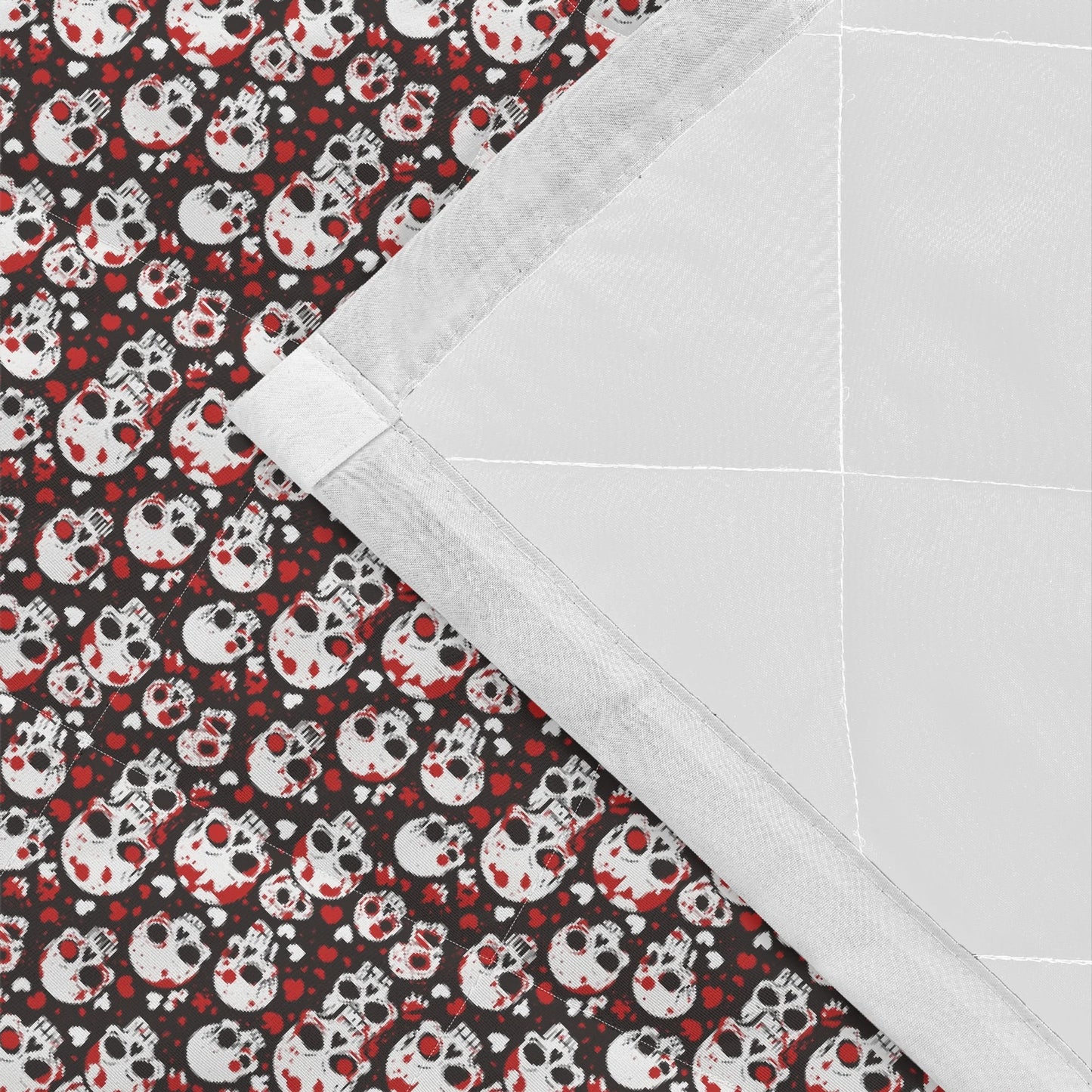 Red Skulls Quilt Bedding Set - DeRose Seasonal