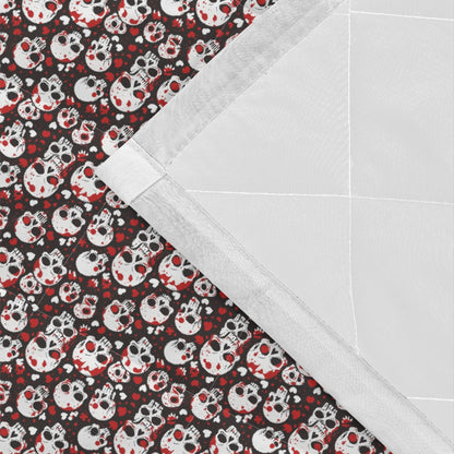 Red Skulls Quilt Bedding Set - DeRose Seasonal