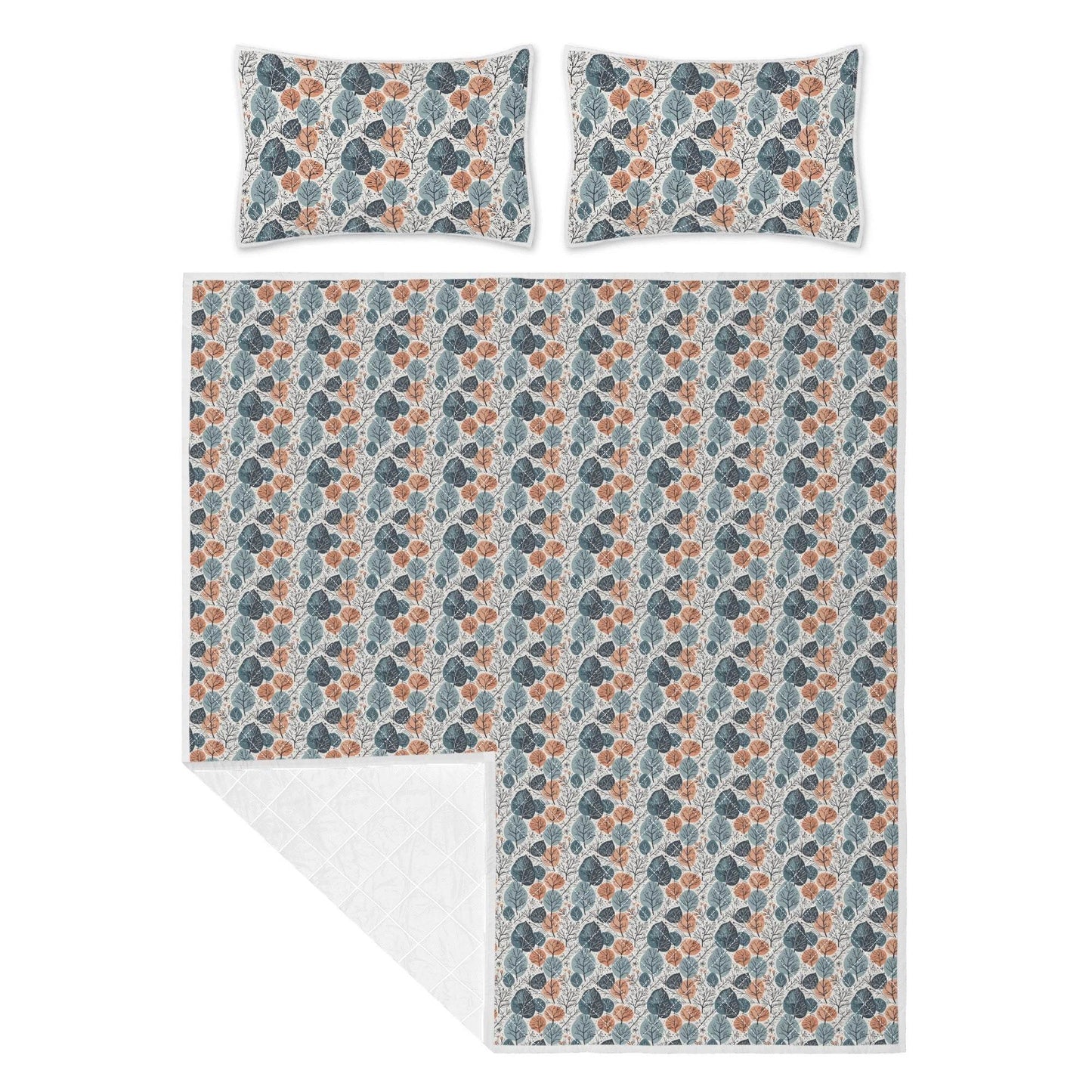 Freezing Leaves Quilt Bedding Set - DeRose Seasonal